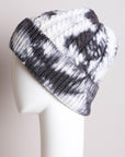 Leto Accessories Tie Dye Cable Knit Beanie