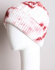 Leto Accessories Tie Dye Cable Knit Beanie