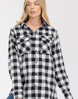 Boyfriend Checker Plaid Flannel Long Sleeve