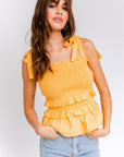 Le Lis Sleeveless Smocked Top - Online Only