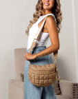 Jaya Quilted Puffer Crossbody Sling Bag