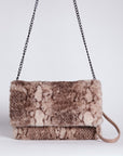 Faux Fur Shoulder Clutch Purse