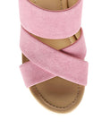 Rag & Co Gerd Block Heeled Suede Slip-On Sandal