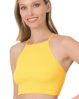 Zenana Ribbed Seamless Cropped Cami Top - My Pampered Life Seattle