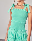 Smocked Tiered Dress - Online Only