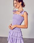 Smocked Tiered Dress - Online Only