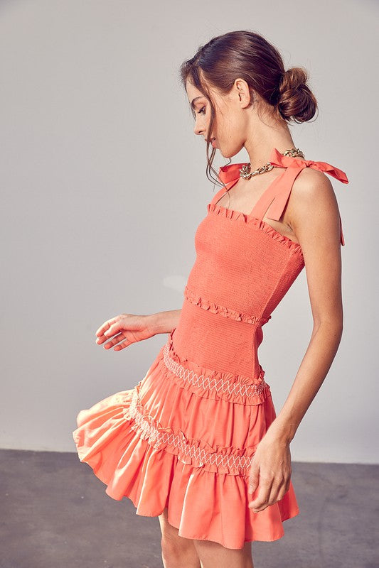 Smocked Tiered Dress - Online Only