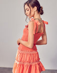 Smocked Tiered Dress - Online Only