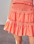 Do + Be Collection Tiered Ruffle Skirt