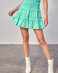 Do + Be Collection Tiered Ruffle Skirt