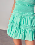 Do + Be Collection Tiered Ruffle Skirt