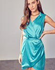 Do + Be Collection Collar Wrap Dress