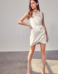 Do + Be Collection Collar Wrap Dress