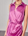 Do + Be Collection Collar Wrap Dress