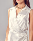 Do + Be Collection Collar Wrap Dress