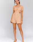 LE LIS Off-Shoulder Cutout Romper