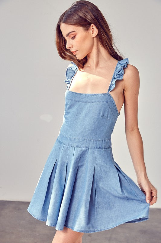 Do + Be Collection A-Line Open Back Dress