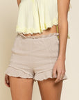 POL Smocked Ruffle Shorts