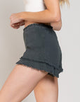 POL Smocked Ruffle Shorts