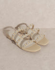 OASIS SOCIETY Valerie - Pearl Flat Sandals