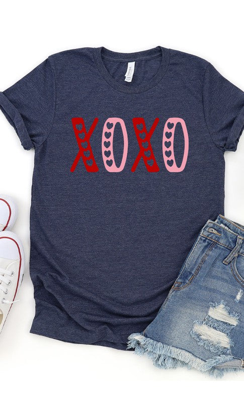 XOXO Hearts Cutout Graphic Tee PLUS