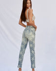 Insane Gene High Rise Star Printed Girlfriend Jeans