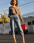 Slouchy High Waisted Jeans - Online Only