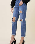 Vibrant M.i.U Distressed Boyfriend Jeans