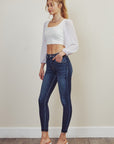 Kan Can High Rise Ankle Skinny Jeans - Online Only