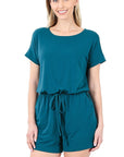 Zenana Romper with Key Hole Back - Online Only