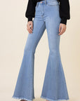 High Waisted Flare Jeans - Online Only