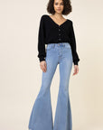 High Waisted Flare Jeans - Online Only