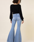 High Waisted Flare Jeans - Online Only