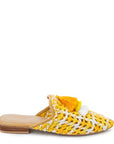 London Rag MARIANA WOVEN FLAT MULES WITH TASSELS