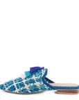 London Rag MARIANA WOVEN FLAT MULES WITH TASSELS