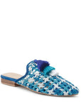 London Rag MARIANA WOVEN FLAT MULES WITH TASSELS