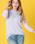 Waffle Knit Two Tone Tunic