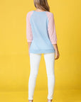 Waffle Knit Two Tone Tunic