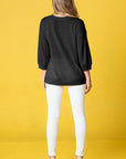 Plus Solid Waffle Knit Top