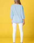 Plus Solid Waffle Knit Top