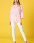 Plus Solid Waffle Knit Top