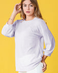 Plus Solid Waffle Knit Top