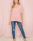 Polka Dot Dolman Tunic