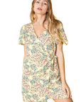 Ditsy Floral Wrap Dress