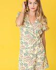 PLUS Ditsy Floral Wrap Dress