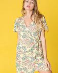 PLUS Ditsy Floral Wrap Dress