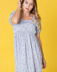 PLUS Ditsy Floral Square Neck Sundress