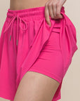 Love Tree Activewear Two In One Drawstring Shorts