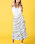 Stripe Maxi Skirt