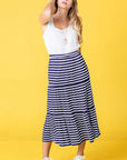 Stripe Maxi Skirt